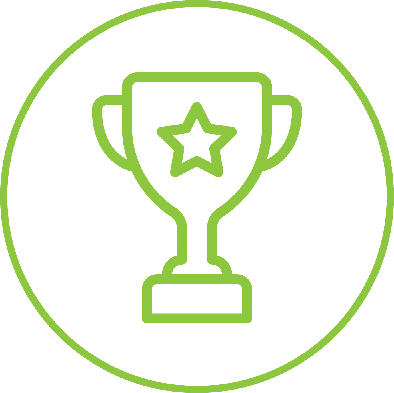 Green trophy icon