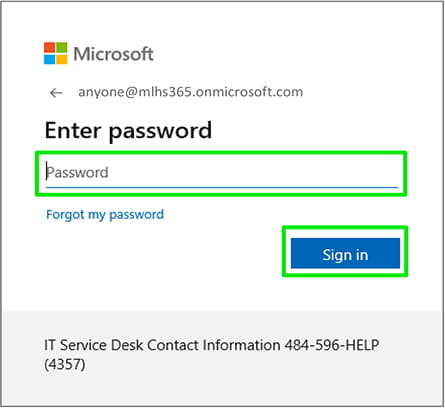 Multi-factor authentication instructions screenshot