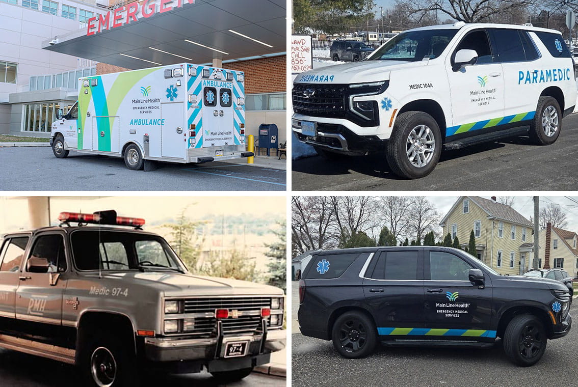 Main Line Health Emergency Medical Services vehicles