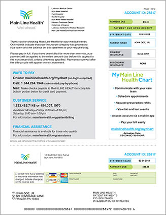 Main Line Health Chart