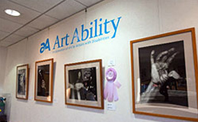 gallery wall at Art Ability 2013