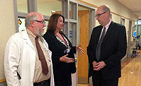 David F. Long, MD, Annette Houseworth and PA Secretary of Health Michael Wolf