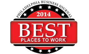 Philadelphia Business Journal Best Places to Work 2014 logo
