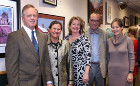 Art Ability Endowment Campaign co-chairs Bill and Lee Warden, Bryn Mawr Rehab president Donna Phillips, campaign co-chairs Tad Sperry and Ellen Harvey
