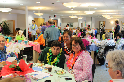 A snapshot of the volunteers celebrating at the volunteer appreciation lunch