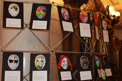 The Unmasking Brain Injury display at the rally