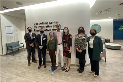 Bryn Mawr Hospital executive staff pictured at the newly opened Dee Adams Center for Integrative and Regenerative Medicine