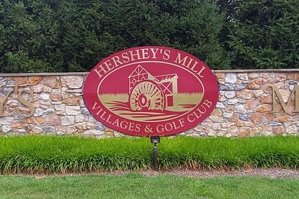 Hershey's Mill sign