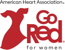 American Heart Association Go Red for Women logo American Heart Association Go Red for Women logo