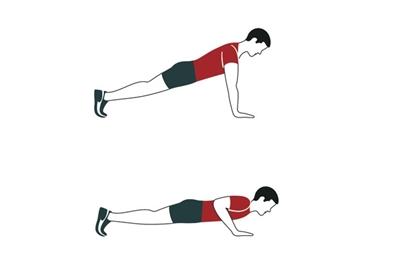 Push up demonstration