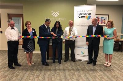 LGBTQ Inclusive Care ribbon cutting