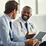 man consulting with doctor