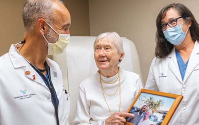 Betty Jean Turgeon, heart valve patient with heart valve specialists