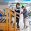Physical therapy in gym