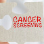 person holding cancer screening puzzle piece