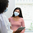Female patient meeting with female doctor