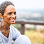 Senior Black Woman Outdoor Yoga Fitness