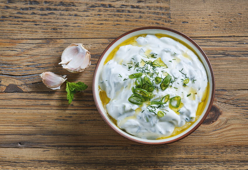 Greek yogurt veggie dip