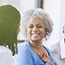 Older couple with a doctor