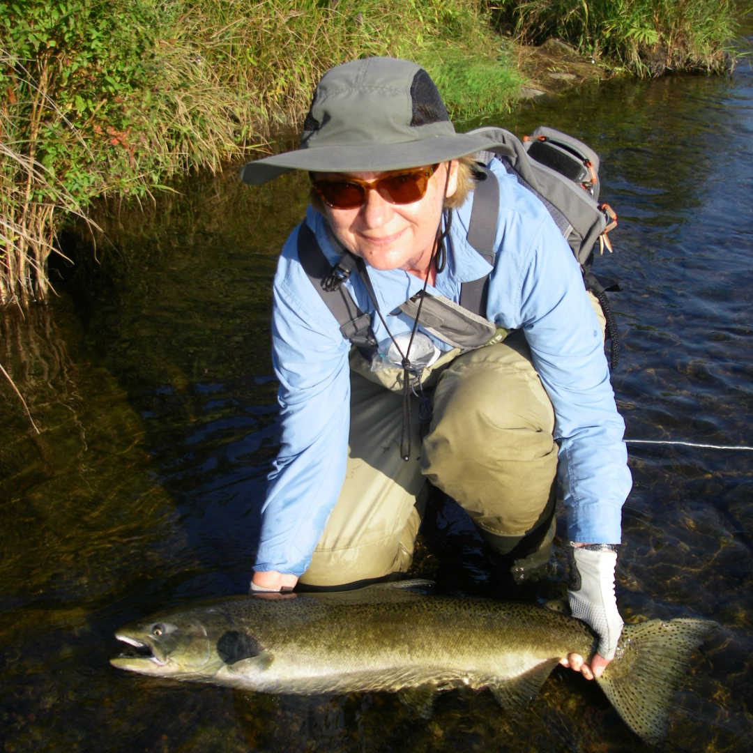 Cynthia Sarnoski didn't let AFib stop her from enjoying her passion of catching salmon in upstate New York.