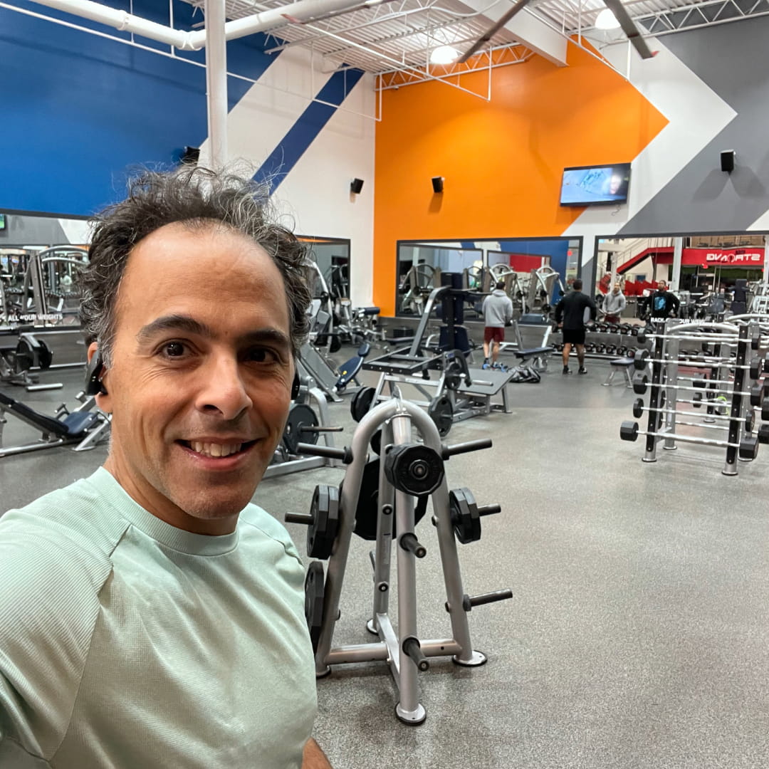 Soorena Khojasteh MD at the gym