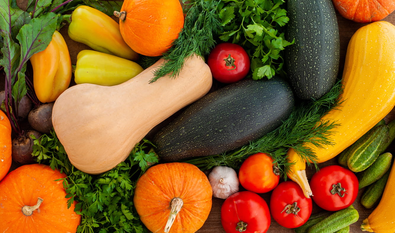 fresh seasonal vegetables