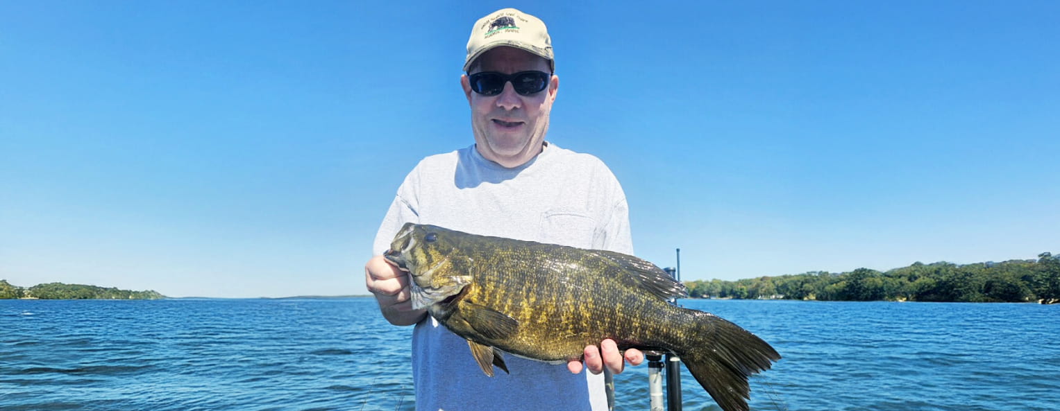 Rick Drummond holding a fish