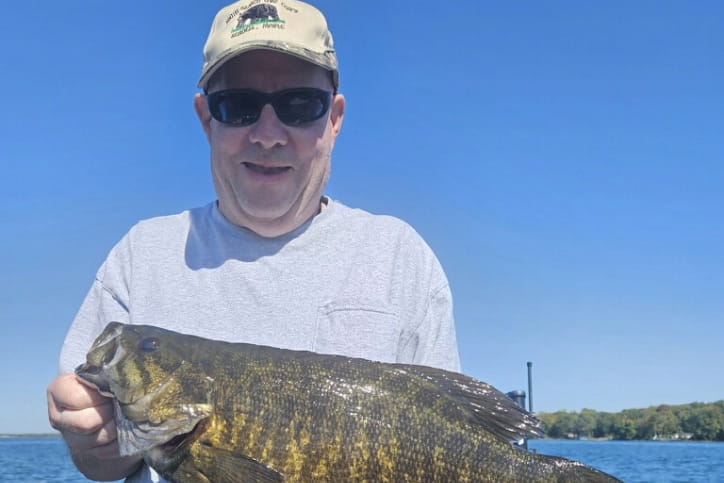 Rick Drummond holding a fish