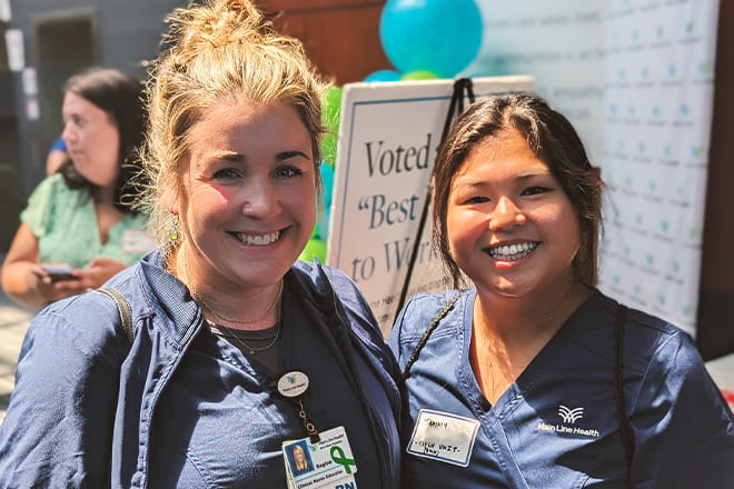 Smiling nurses