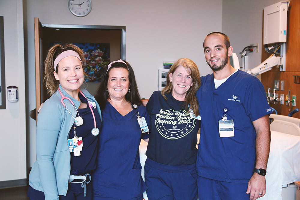 A group of Main Line Health nurses smiling