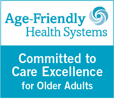 Age-Friendly Health Systems, committed to care excellence for older adults logo