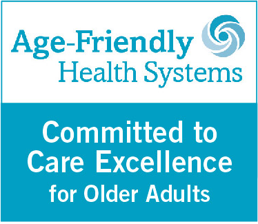 Age-Friendly Health Systems, committed to care excellence for older adults logo
