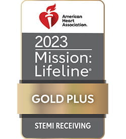 American Heart Association - Mission: Lifeline gold plus receiving