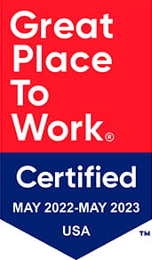 A Great Place to Work certification