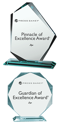 Press Ganey Pinnacle of Excellence Award and Guardian of Excellence Award