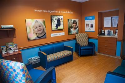 Family lounge at the Lori Beth Brodsky Pediatric Wind at Bryn Mawr Hospital Family lounge at the Lori Beth Brodsky Pediatric Wind at Bryn Mawr Hospital