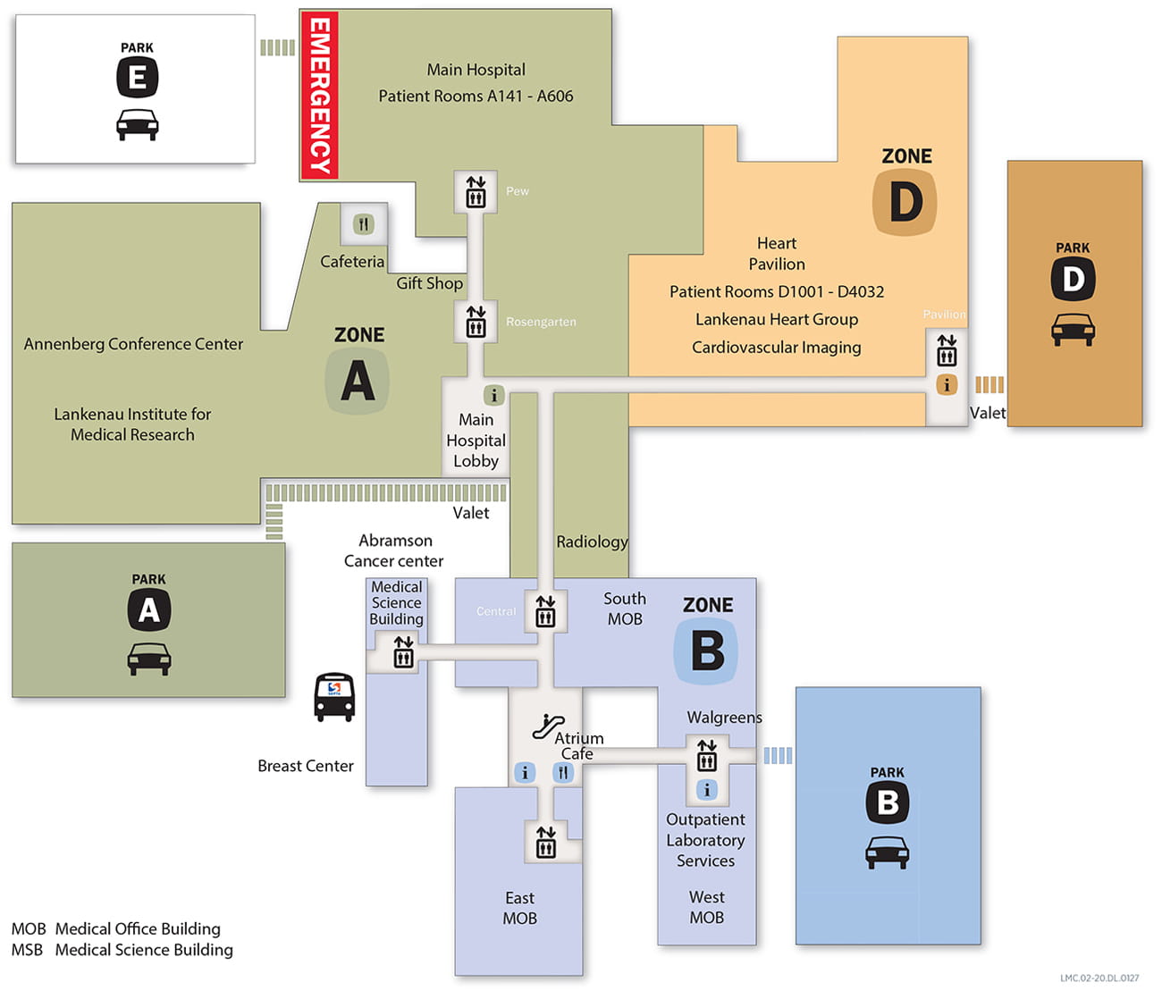 Lankenau Medical Center Campus Map