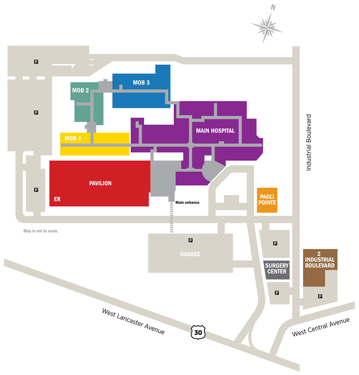 Campus Map | Paoli Hospital | Locations | Main Line Health | Philadelphia, Pennsylvania