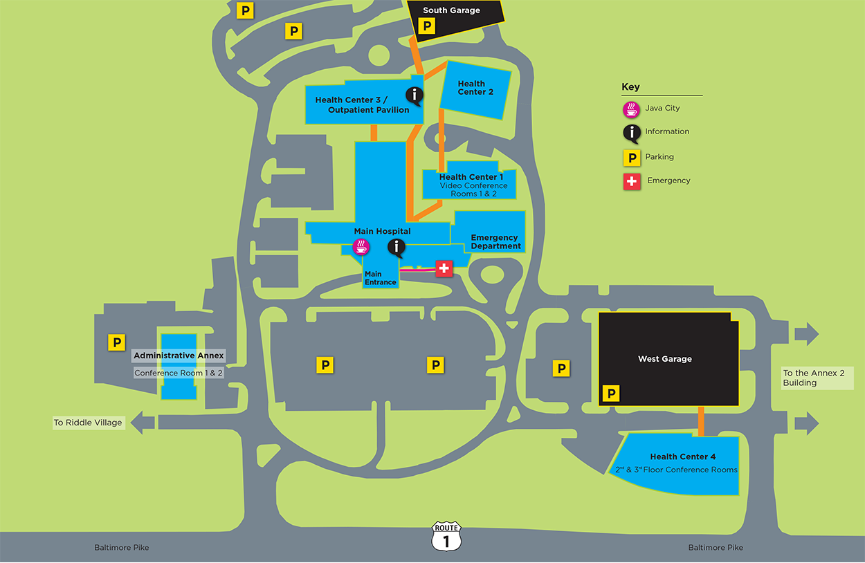 Navigating Our Campus | Riddle Hospital | Locations | Main Line Health ...