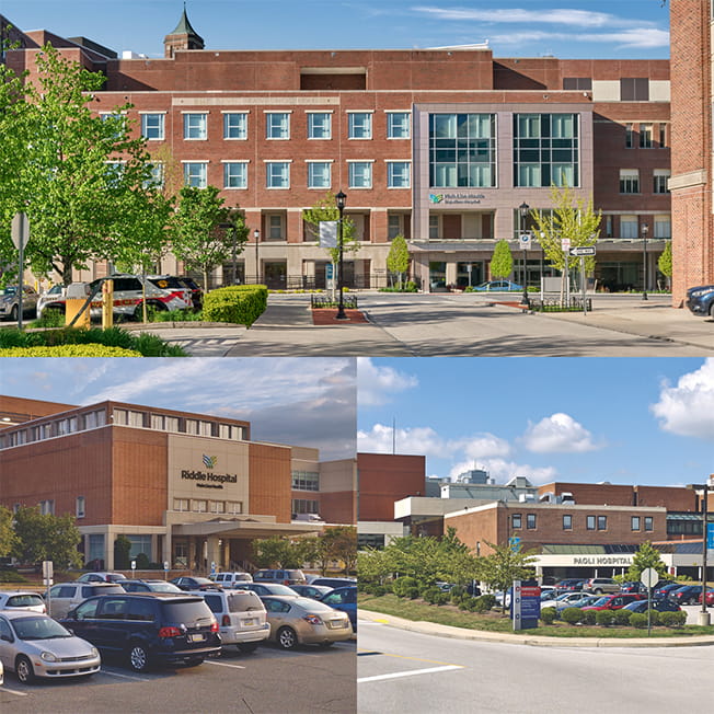 Bryn Mawr Hospital, Paoli Hospital and Riddle Hospital