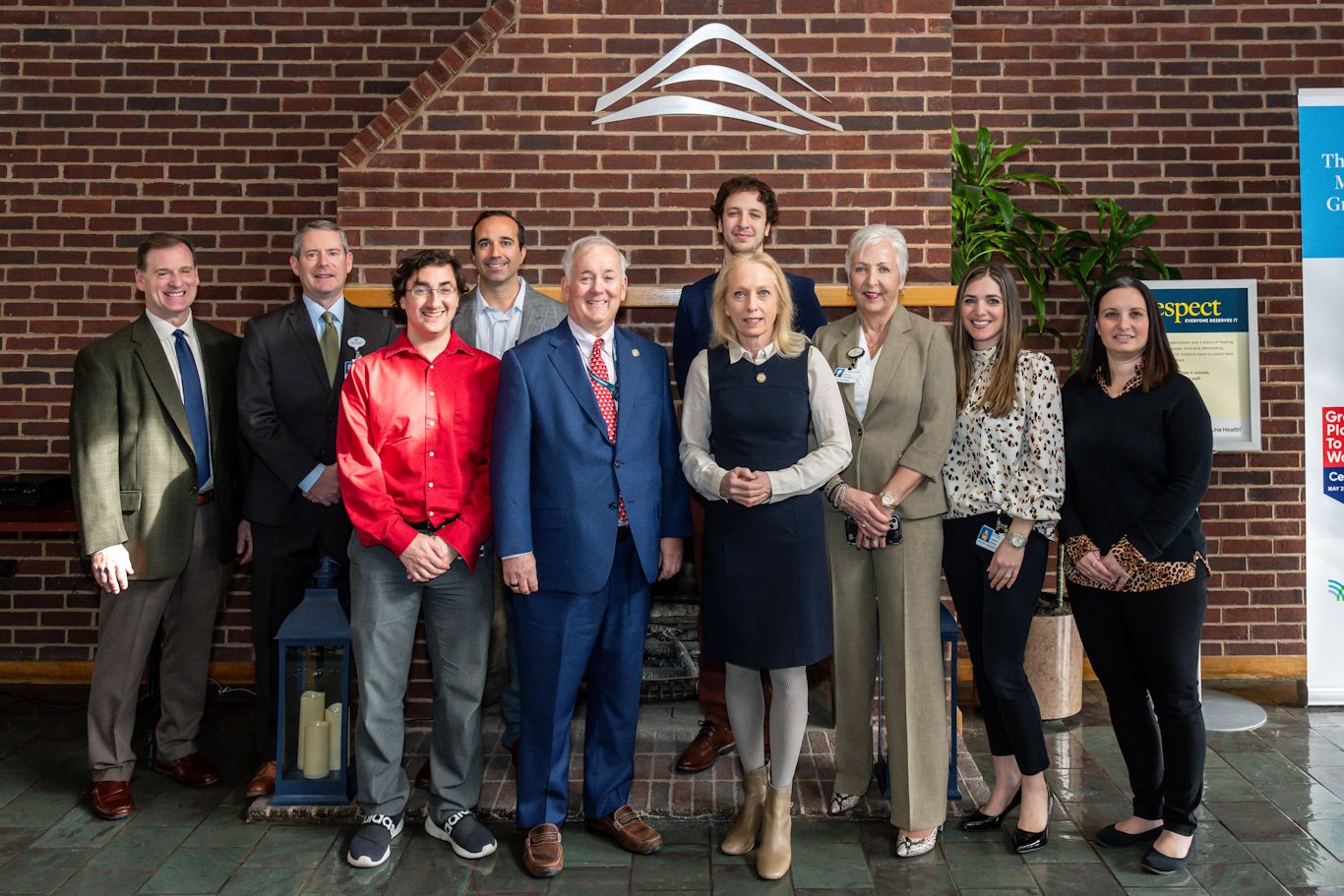Attendees at an event with Rep. Scanlon