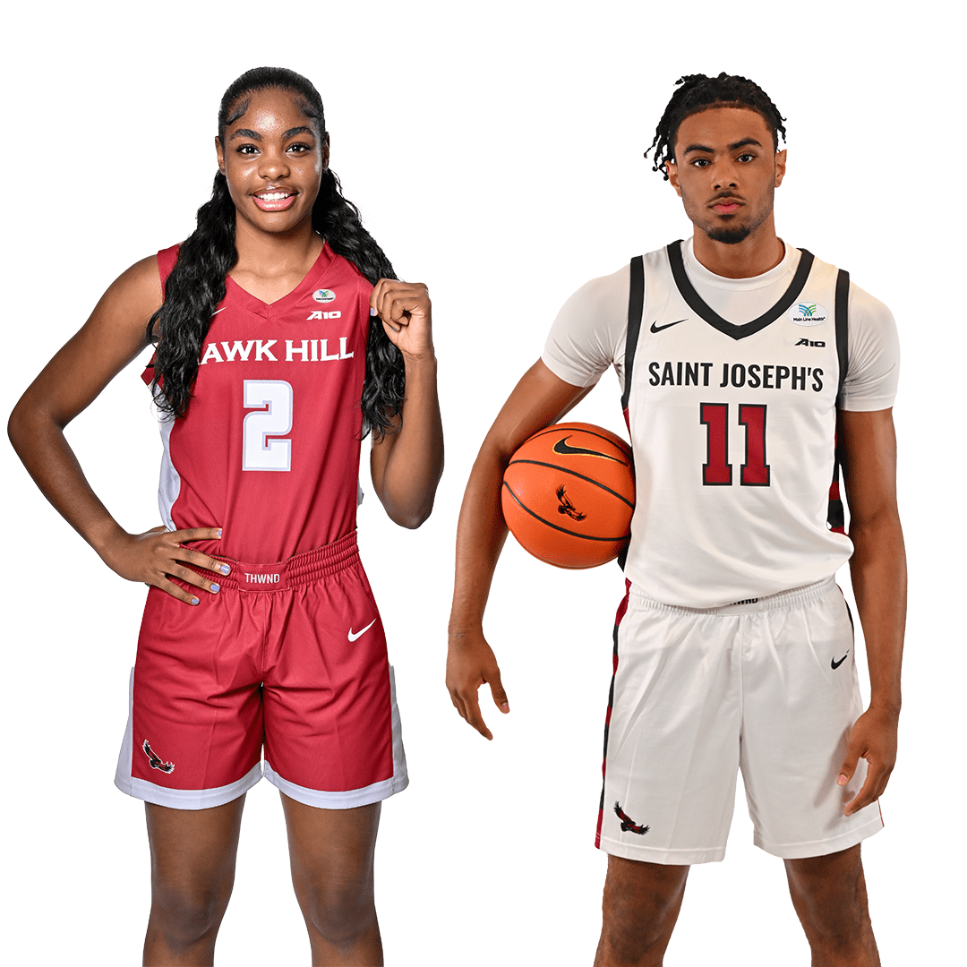 Saint Joseph’s Athletics jersey mockup with Main Line Health logo