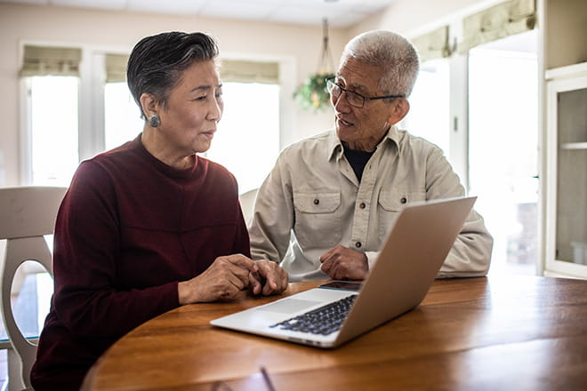 couple at computer