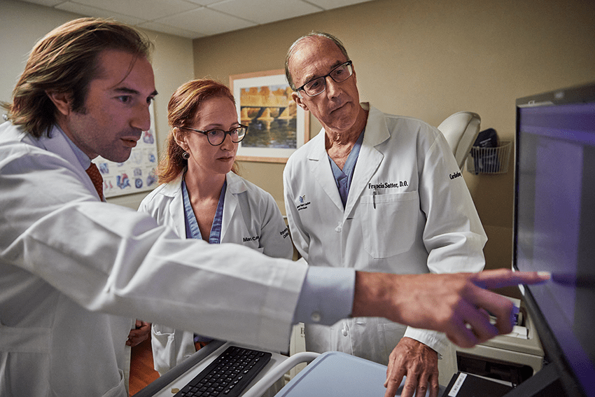 Dr. Mara Caroline (middle), Dr. Gianluca Torregrossa (left) and Dr. Francis Sutter (right)