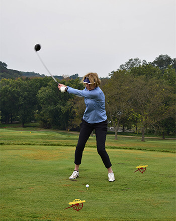 Golf Rehab patient Barbara Graham