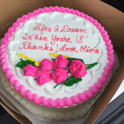 Olivia Marone Birthday Cake