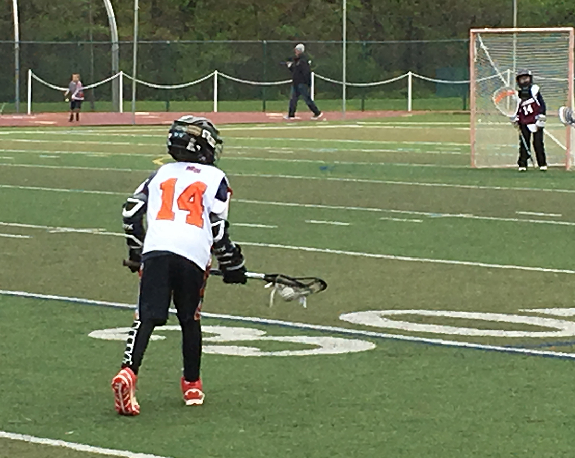 Hagan McTear on the lacrosse field