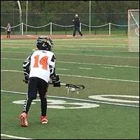 Hagan McTear on the lacrosse field