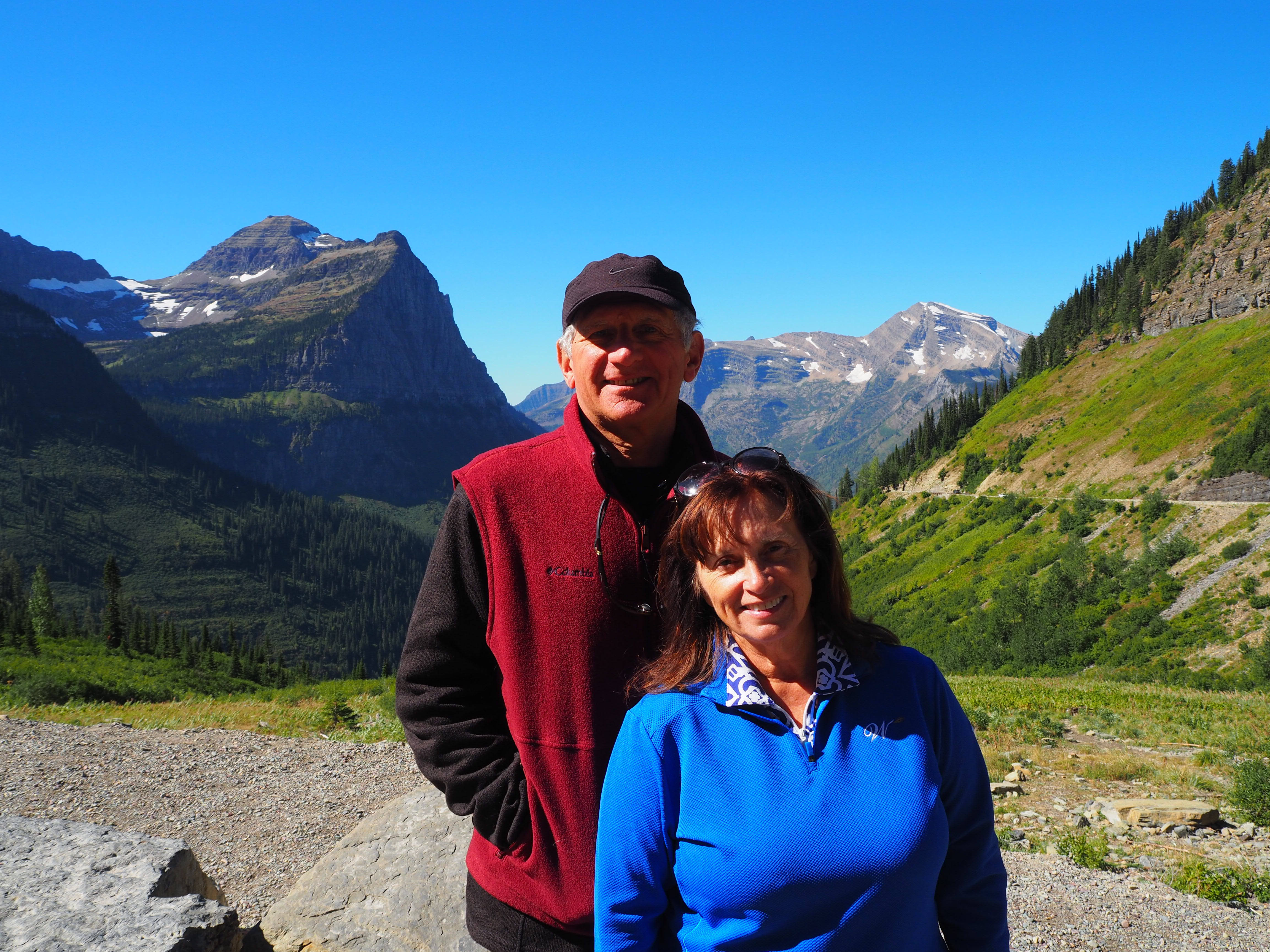 Marilynne and husband hiking