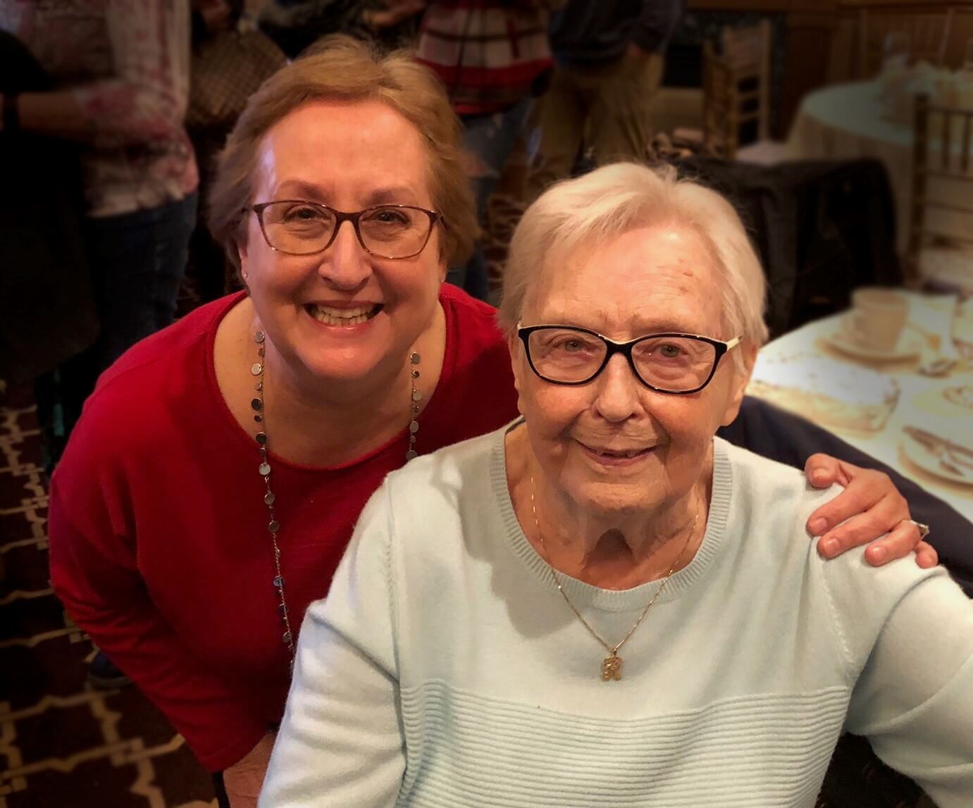 Marybeth Neyhard with mother Rita, 90